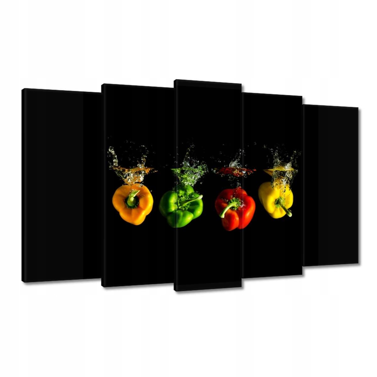 Obrazy 100x60 Paprika Papričky Voda