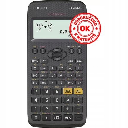 Kalkulator szkolny CASIO FX 82 CE X - czeskie menu