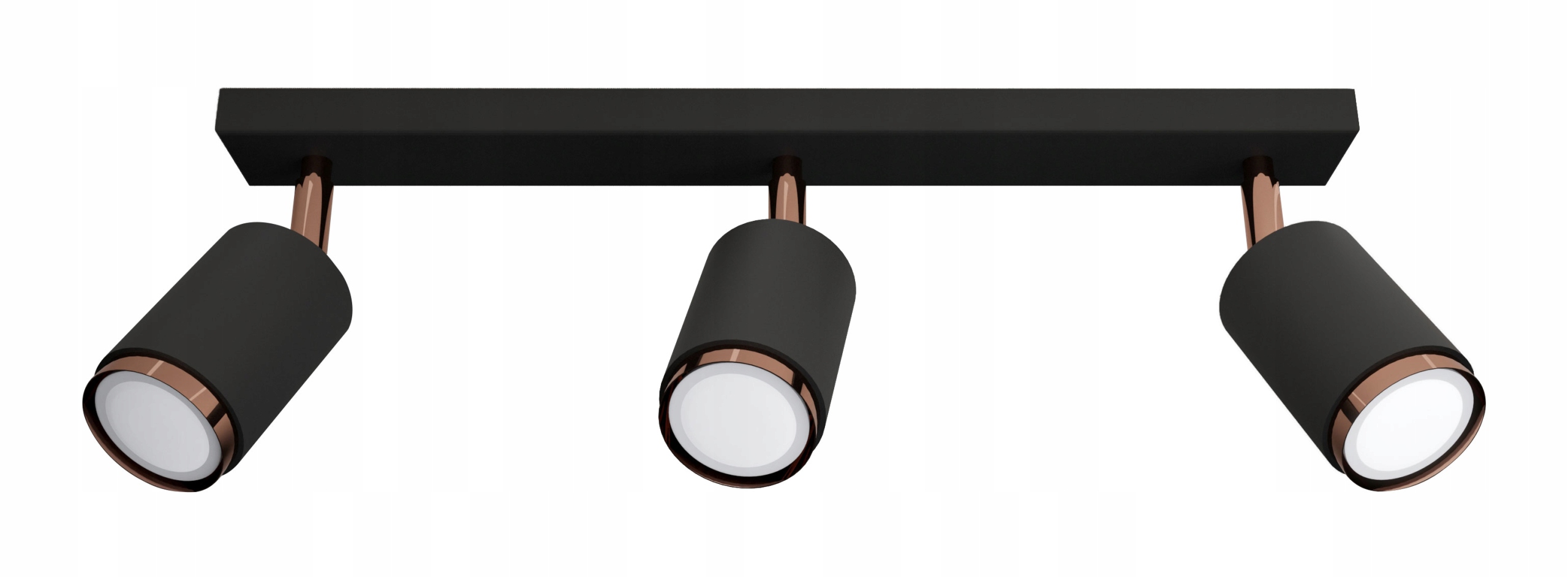 Halogénová lampa Idun, čierno-medená