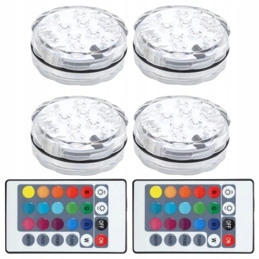 4X LAMPA DO BASENU BASENOWA LED Z PILOTEM
