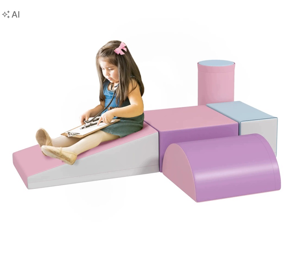 Miękkie klocki 5-częściowy zestaw z pianki dla dzieci miękkie puzzle 1-3lat