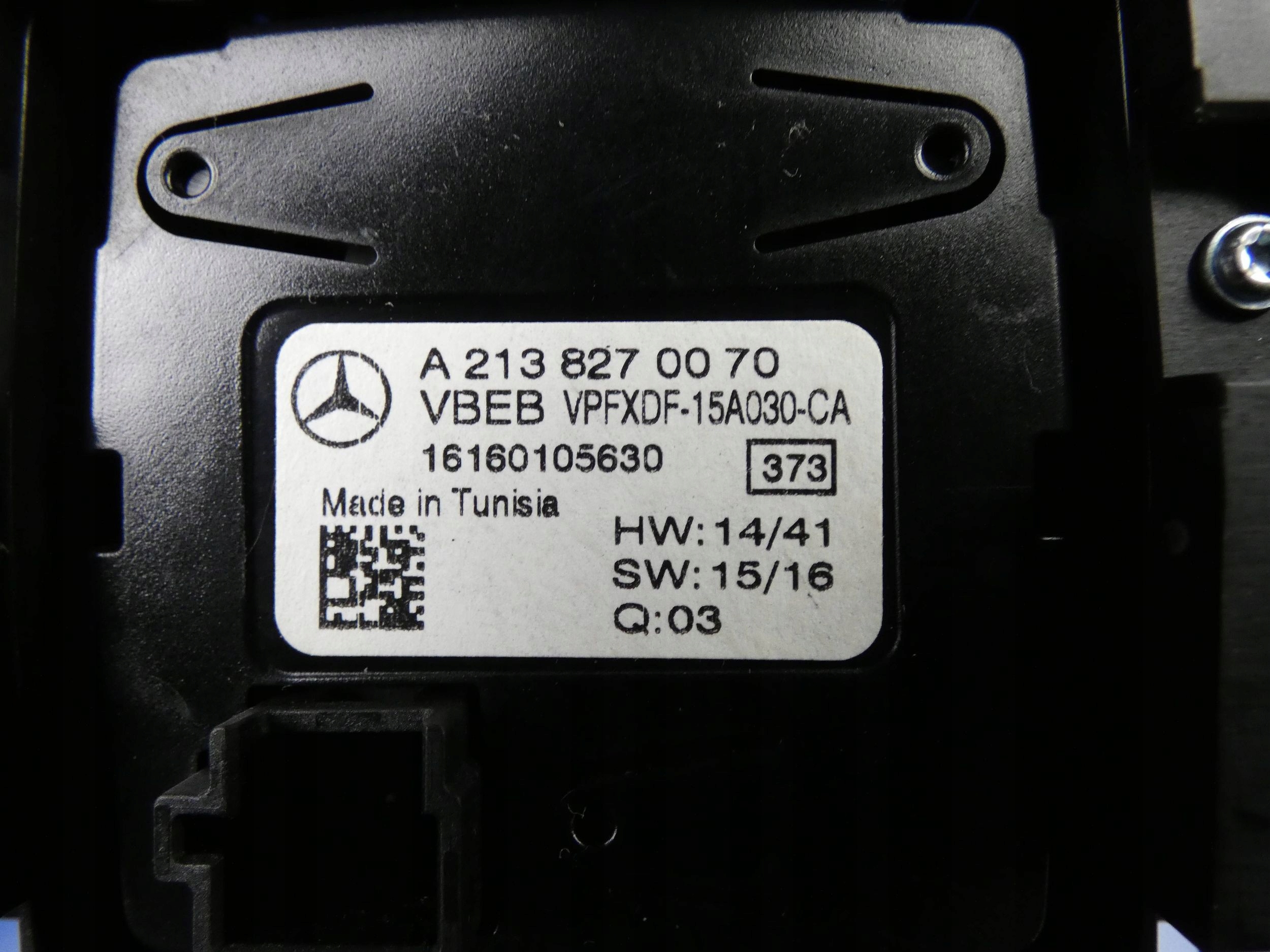 MERCEDES E KLASA W213 control panel RADIA clock PRZYCISKI