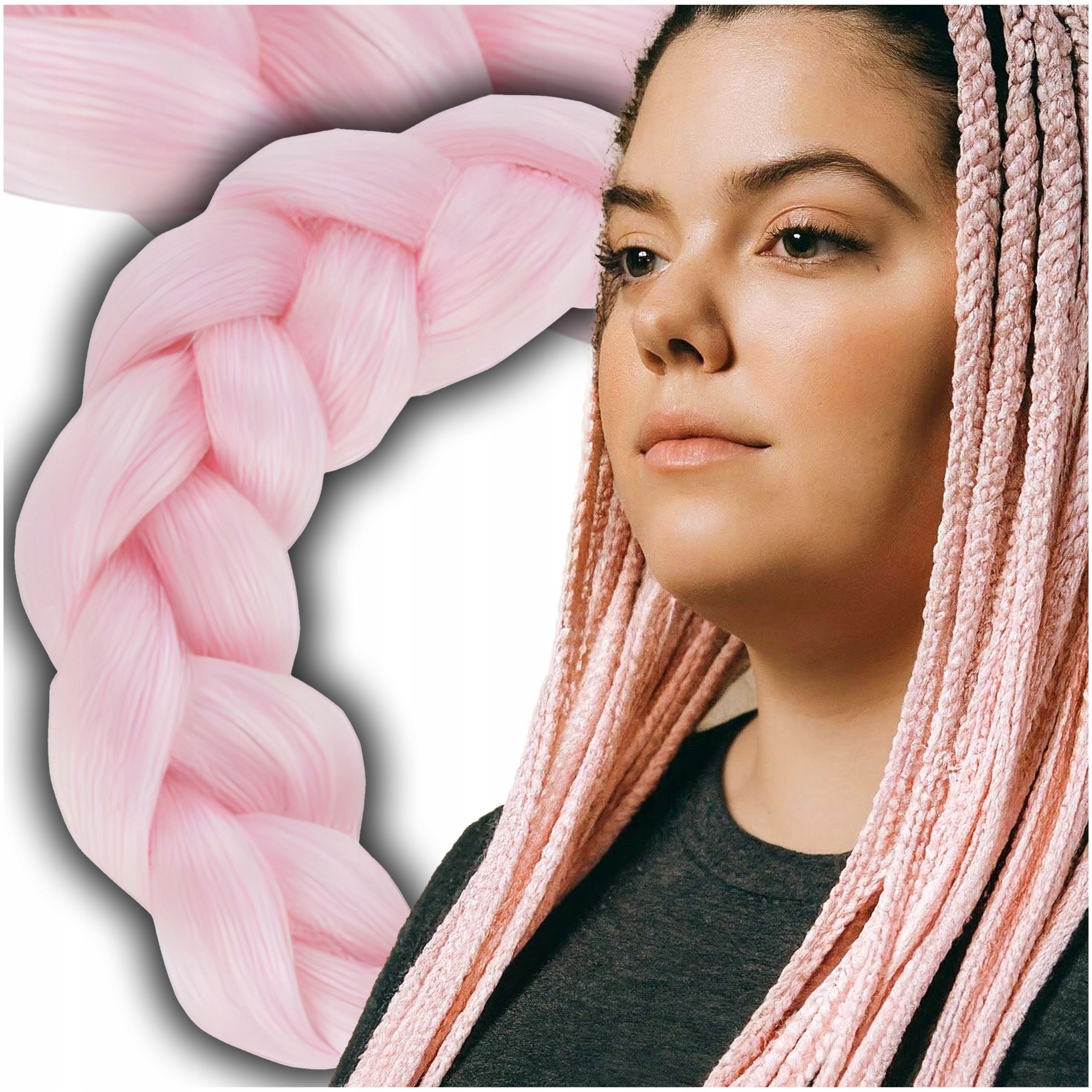 WŁOSY SYNTETYCZNE DO WARKOCZYKÓW KOLOROWE WARKOCZYKI DOCZEPIANE DŁUGIE 120