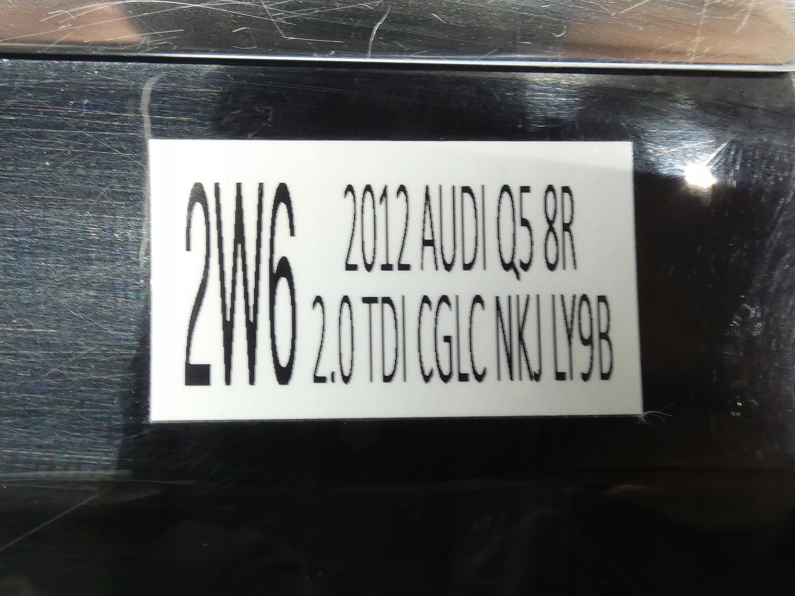 door left left rear part rear. AUDI Q5 8R LY9B black,