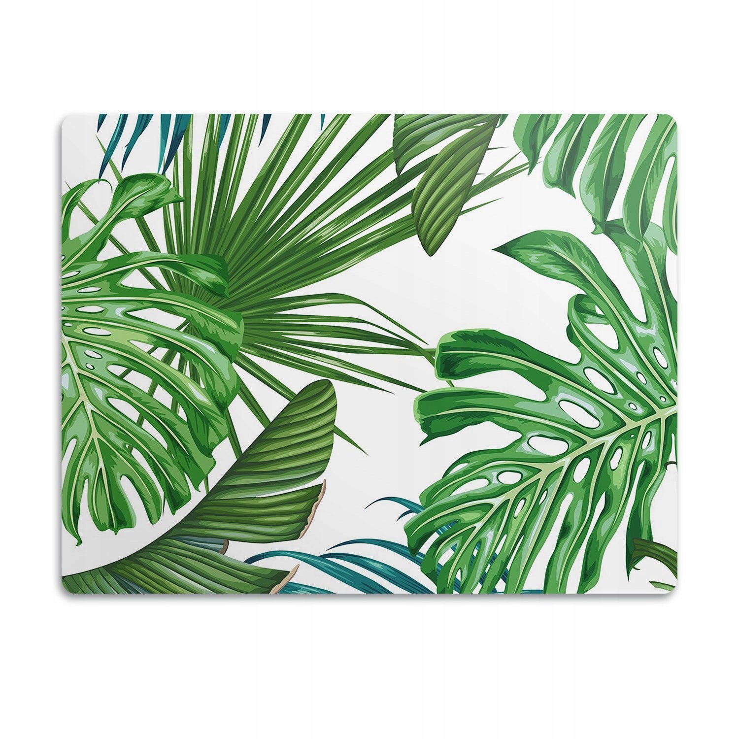 Levně Podložka pro kočky psa pod misky Monstera velká 90x60 cm