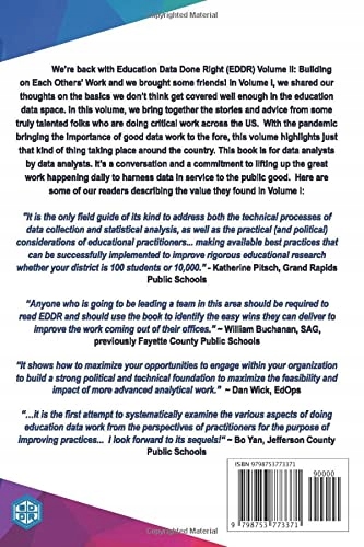 Ott, Ellis Education Data Done Right: Volume II: Building on Each Others' W Język publikacji angielski