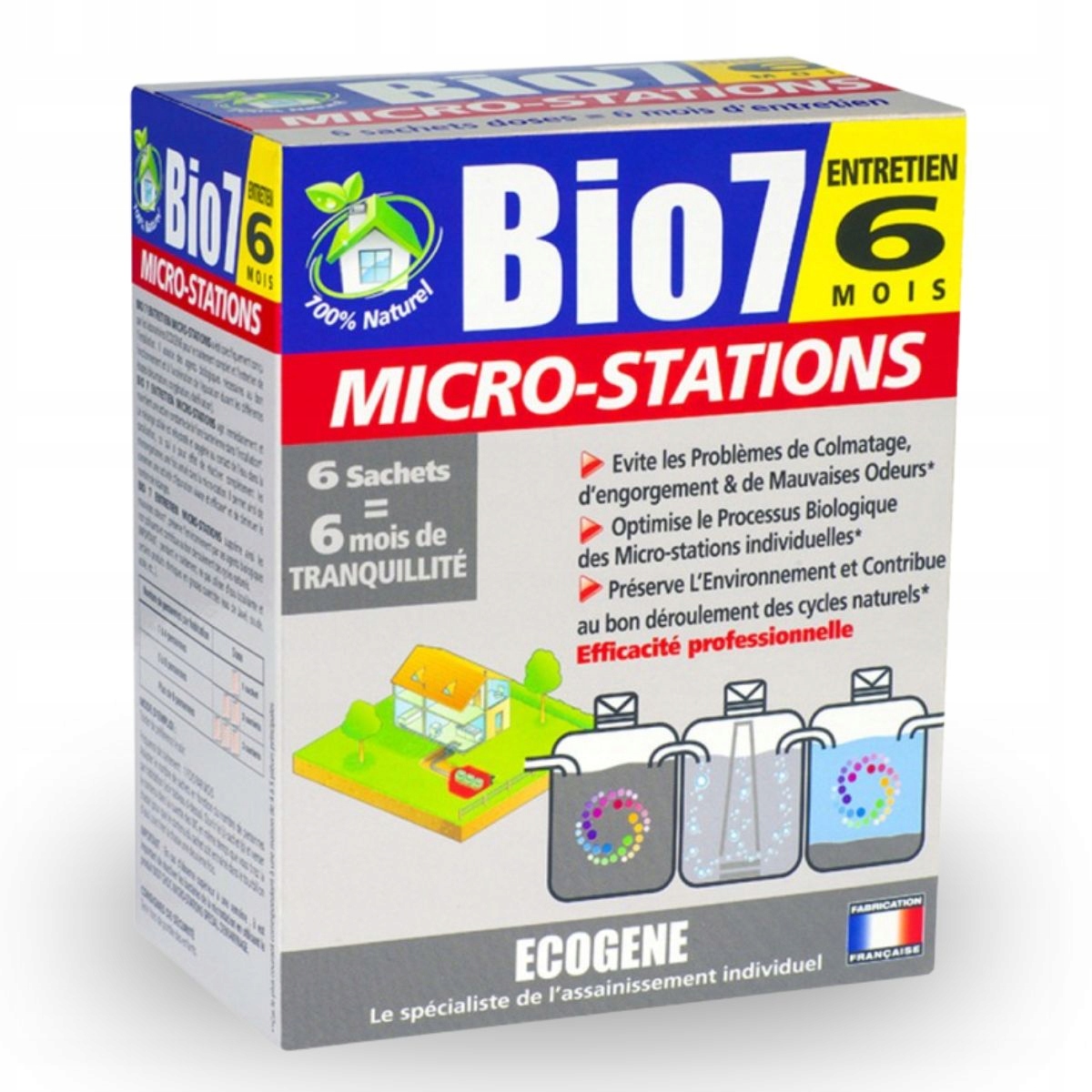 Bio7 CHOC Start +Entretien Micro Bakterie tlenowe do BIO OCZYSZCZALNI ROK Producent Ecogene