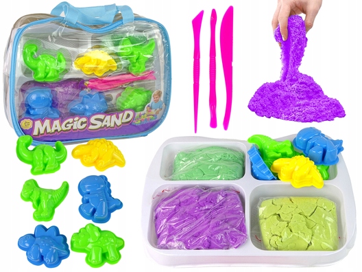 

Magiczny Piasek Kinetyczny w Walizce Foremki
