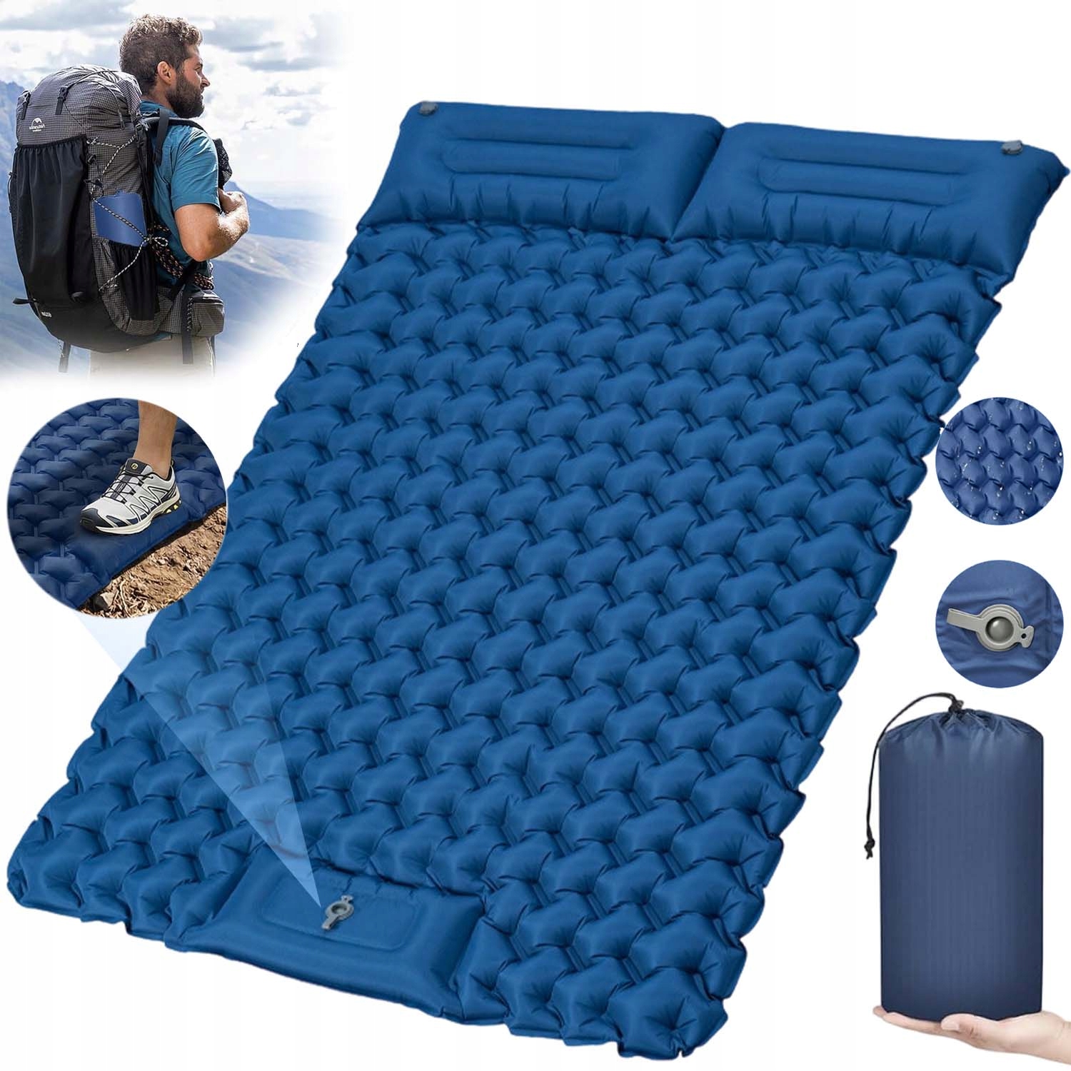 Matrace Ultralehká, Dvojitá, 195 X 120 X 8 CM