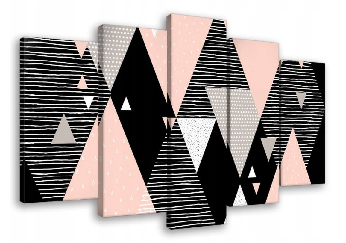 Obraz 100x60 Geometrie abstrakce trojúhelníky kosočtverce moderní minimalismus