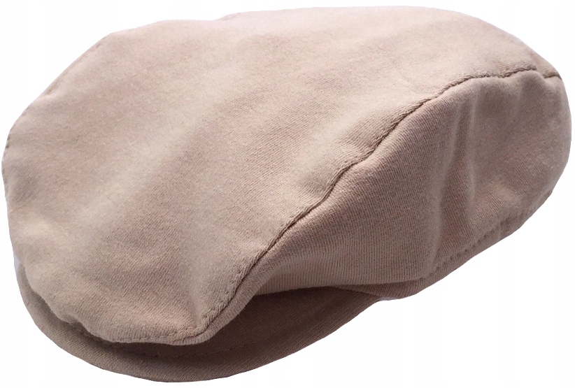 KASZKIET czapka beżowy dresowy 62 cm +2m kaszkiecik czapeczka