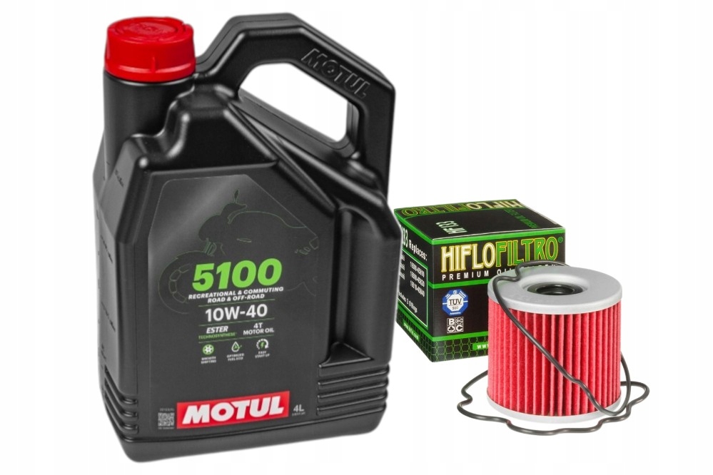Servisný set, olejový filter Hiflofiltro HF133 motorový olej Motul 5100