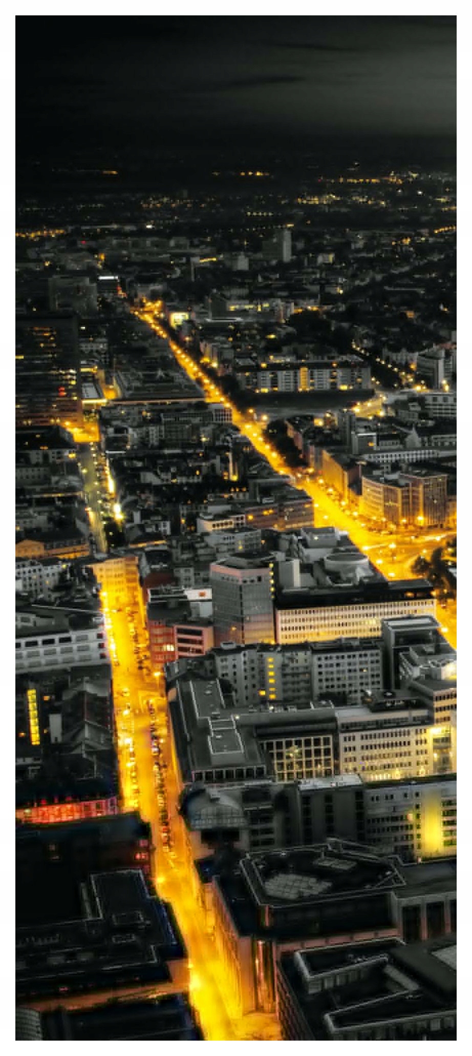 Samolepka Fototapeta Noční město Mrakodrapy 91x211 moderní design snů