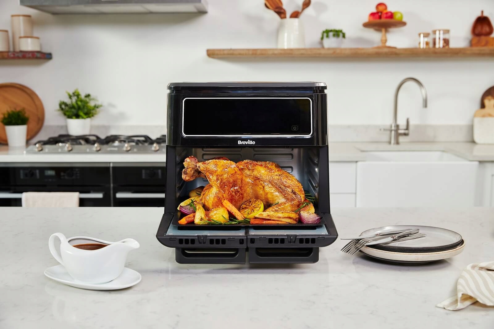 BREVILLE Frytkownica Halo Flexi 11L Cyfrowa Podwójna Komora 2400W Wersja 2 — miniatura 11
