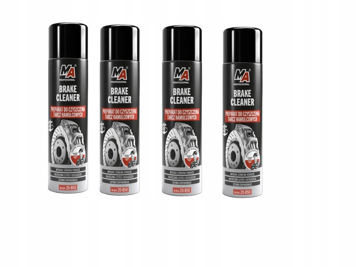 Zmywacz odtłuszczacz środek do Czyszczenia Tarcz Hamulcowych 500ml 4 sztuki