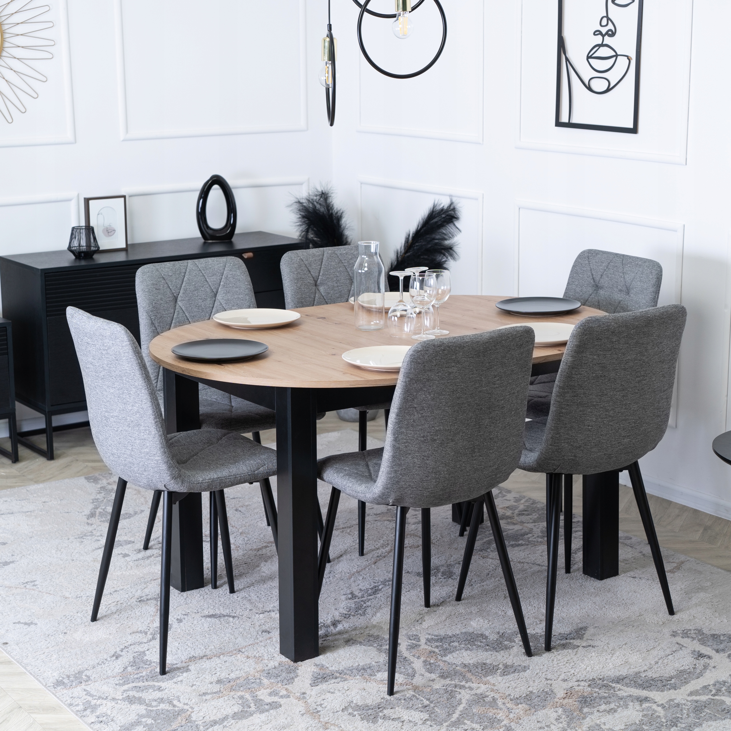 Zbliżenie tapicerki ROBIN