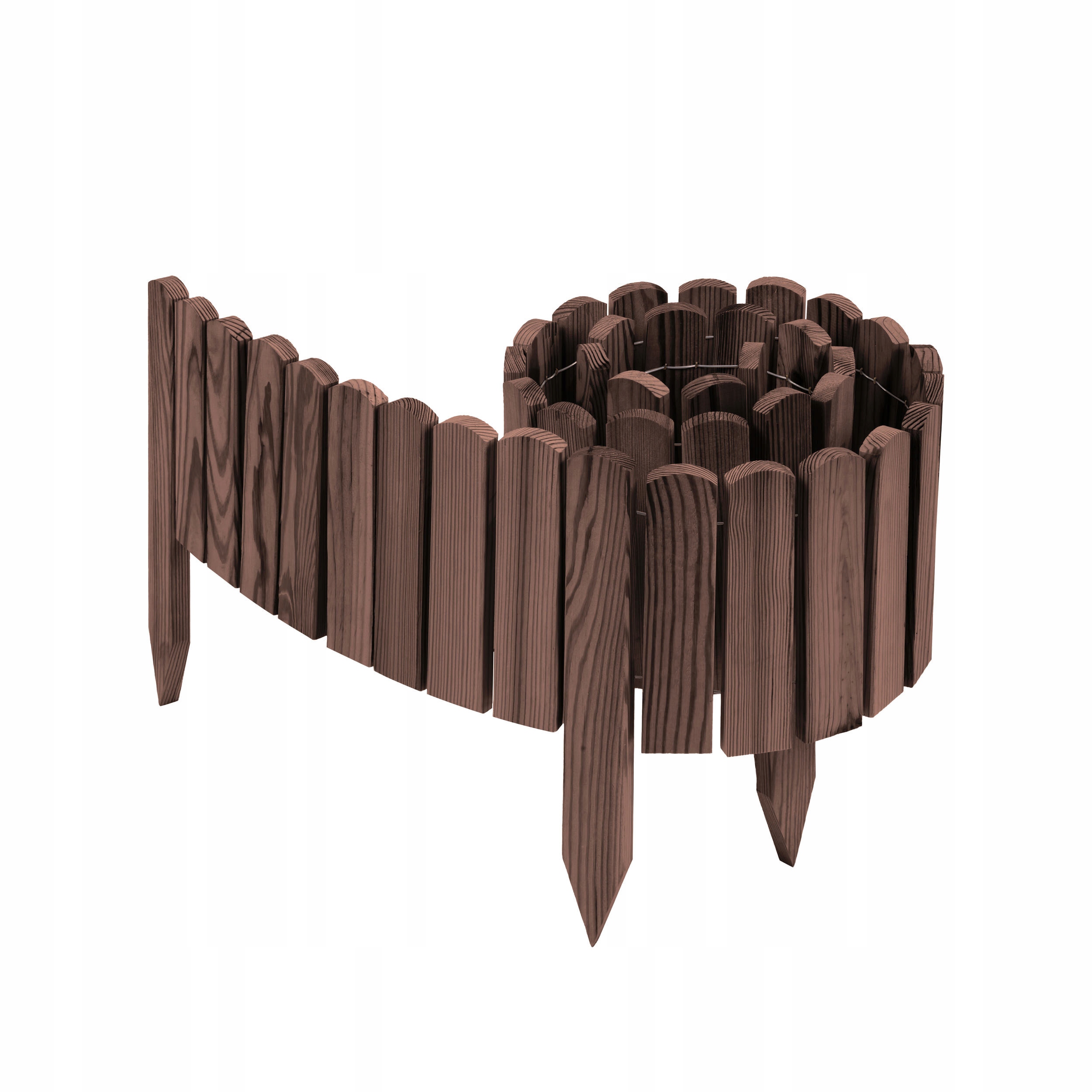 Trávníkový Lem Zahradní Palisáda Dřevěný zahradní plot 30 x 200 cm