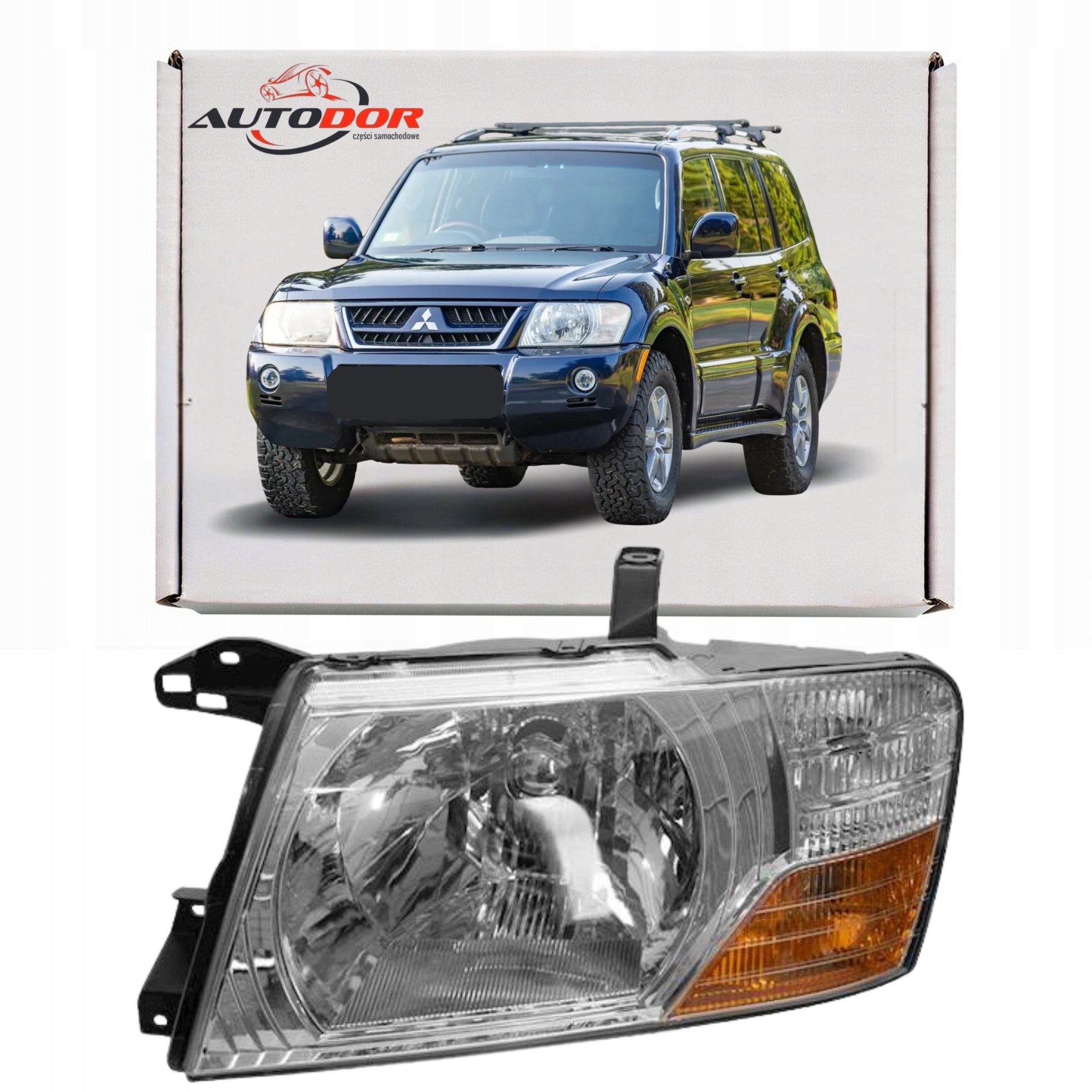 Mitsubishi Pajero 2003 Světlomet Elektrický Přední Nový Levý MN133753