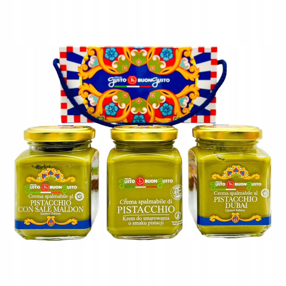 Zestaw 3x Krem pistacja mix smaków prosto z Włoch