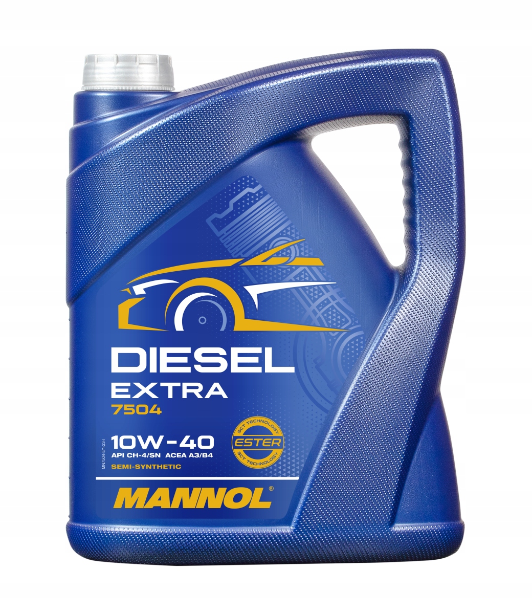 Olej silnikowy Mannol Diesel Extra 10W40 5L Półsyntetyk Vw Mercedes Renault