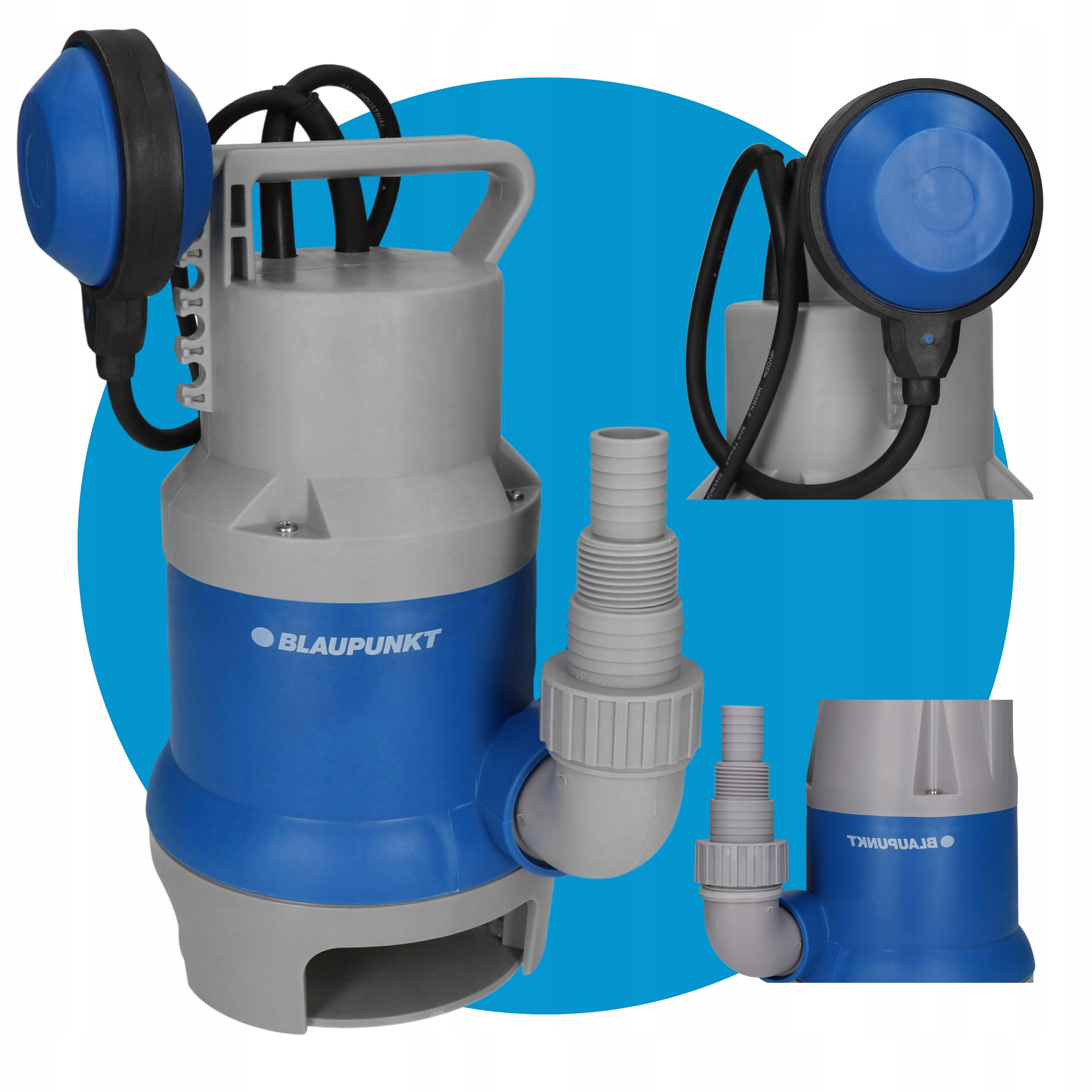 Pompa Do Wody Brudnej Czystej 750W 11000L Pływak Blaupunkt WP7501