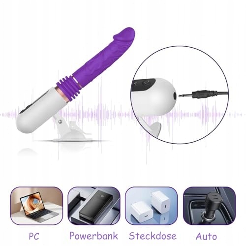 FICKMASCHINE Dildo Wibrator Dla Kobiet Z Funkcją Pchnięcia I Wibracjami — miniatura 5