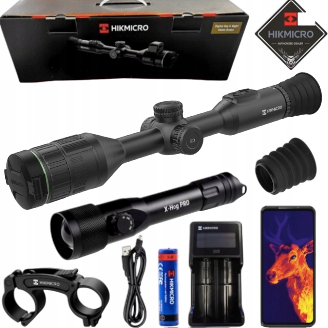 Noční vidění Alpex 4K A50E +x-hog v2 Pro 3v1 nebo Noxar v2 Pro 4v1