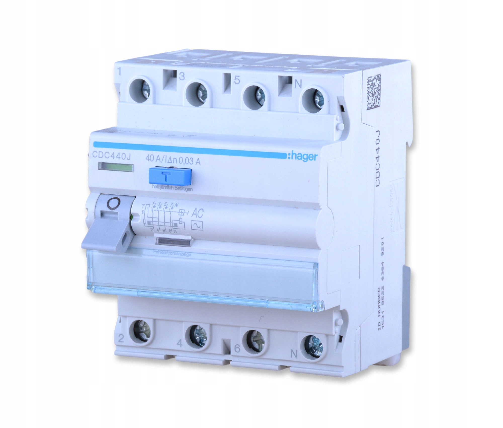 HAGER CDC440J WYŁĄCZNIK RÓŻNICOWOPRĄDOWY 3P+N 40A