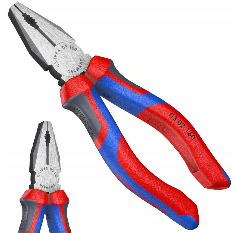 Szczypce Uniwersalne Kombinerki do Cięcia Kabli Drut 160mm Knipex 03 02 160