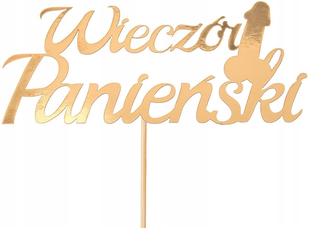 

Topper Wieczór Panieński Penisek Wacek Złoty 25 CM