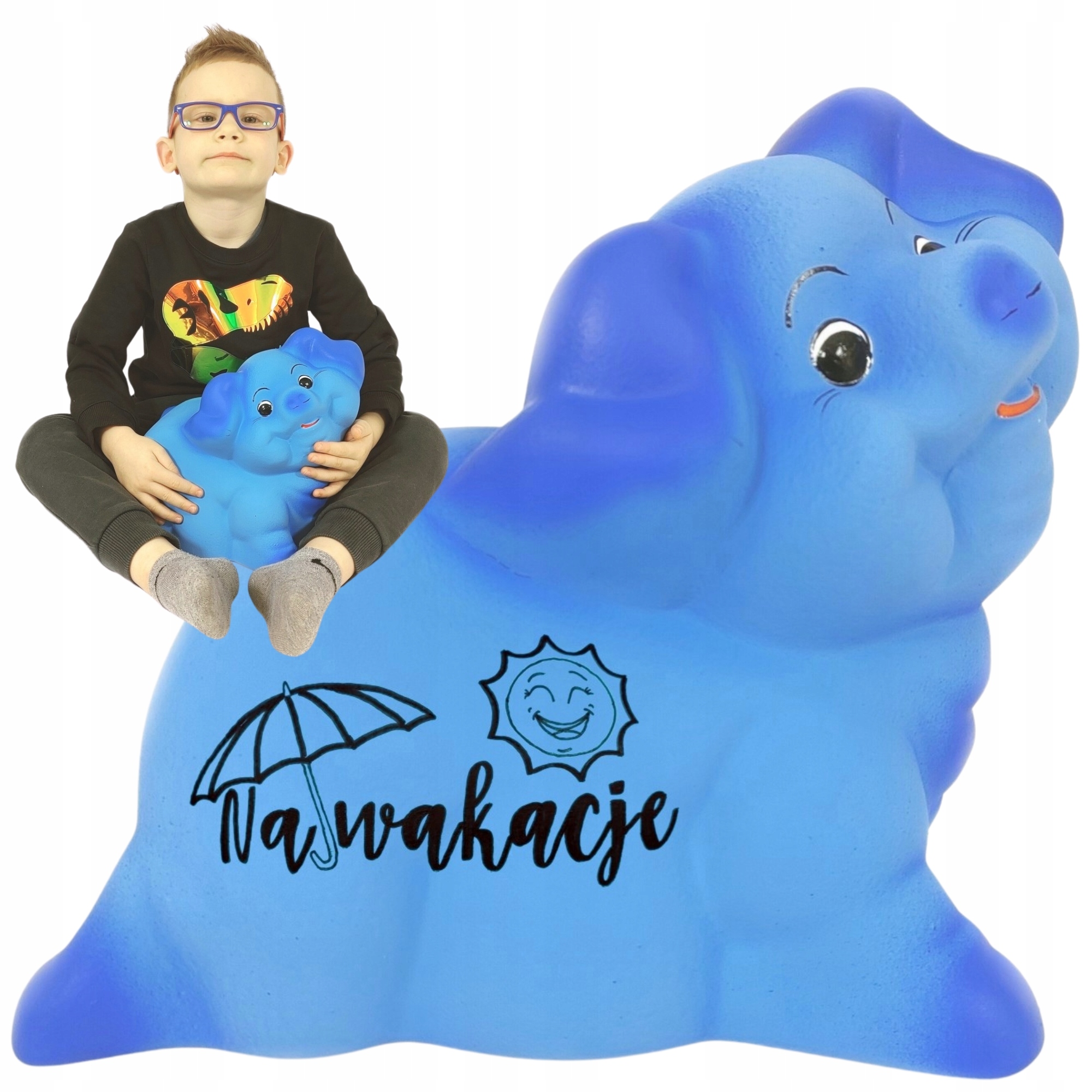 Pokladnička modrá velká a prostorná pro děti XXL