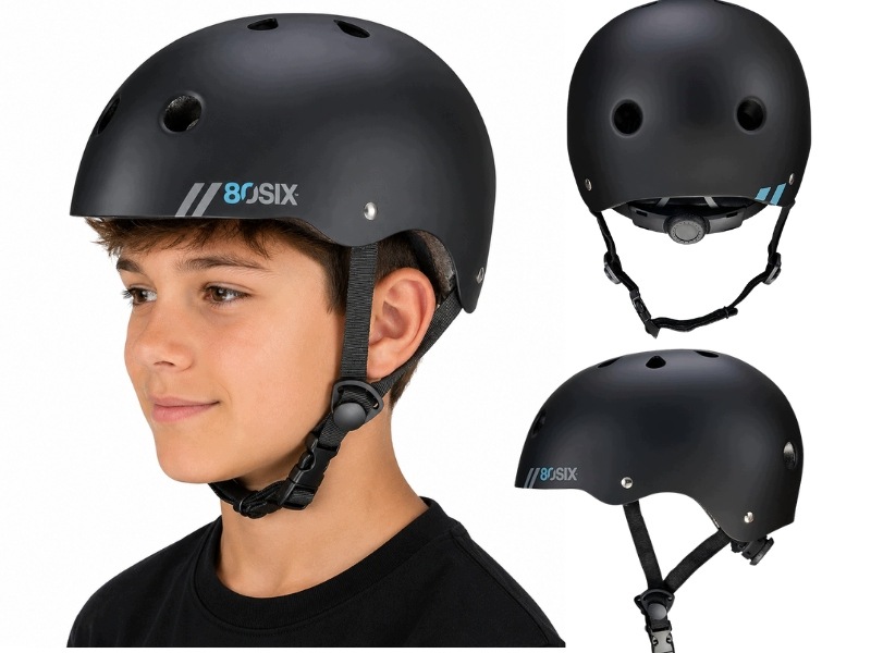 Kask Dziecięcy Rowerowy 80SIX M/L 55-58 CM Bmx Deskorolka Rolki Hulajnoga