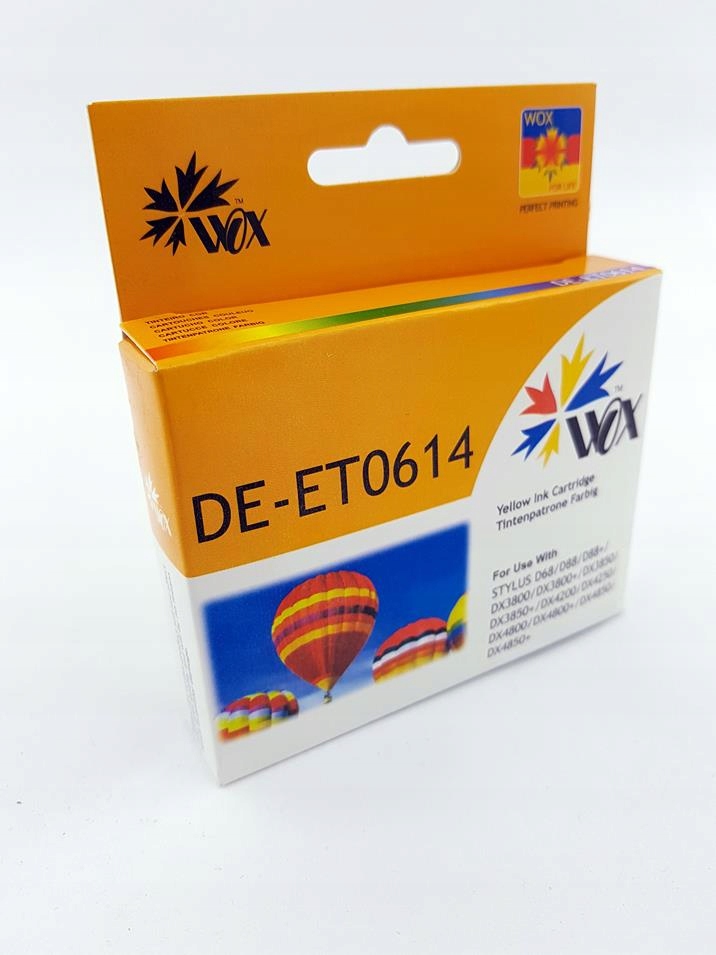 Tusz Wox Yellow Epson T0614 zamiennik C13T06144010