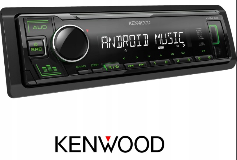 

Kenwood KMM-105GY Radio Kolor Zielony MP3 Aux Usb