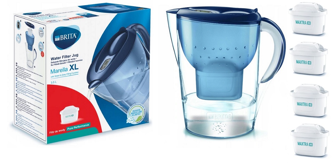 

Dzbanek Brita Marella XL 3.5L+4 filtry Maxtra
