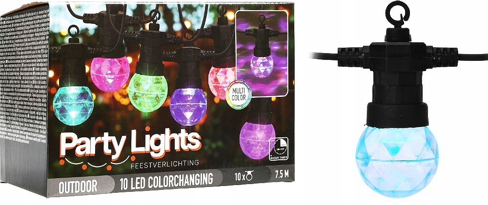 Světelný řetěz ProGarden KO-AF5300210 Led Party 10 žárovek 7,5m