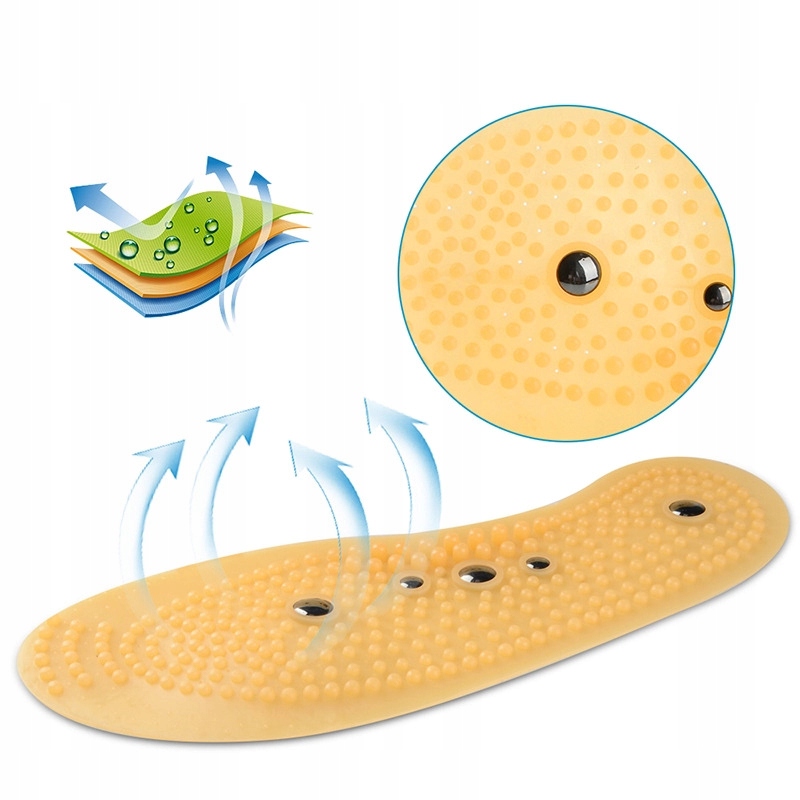 MASUJĄCE WKŁADKI DO BUTÓW Z MAGNESAMI AKUPRESURA Marka HSBB