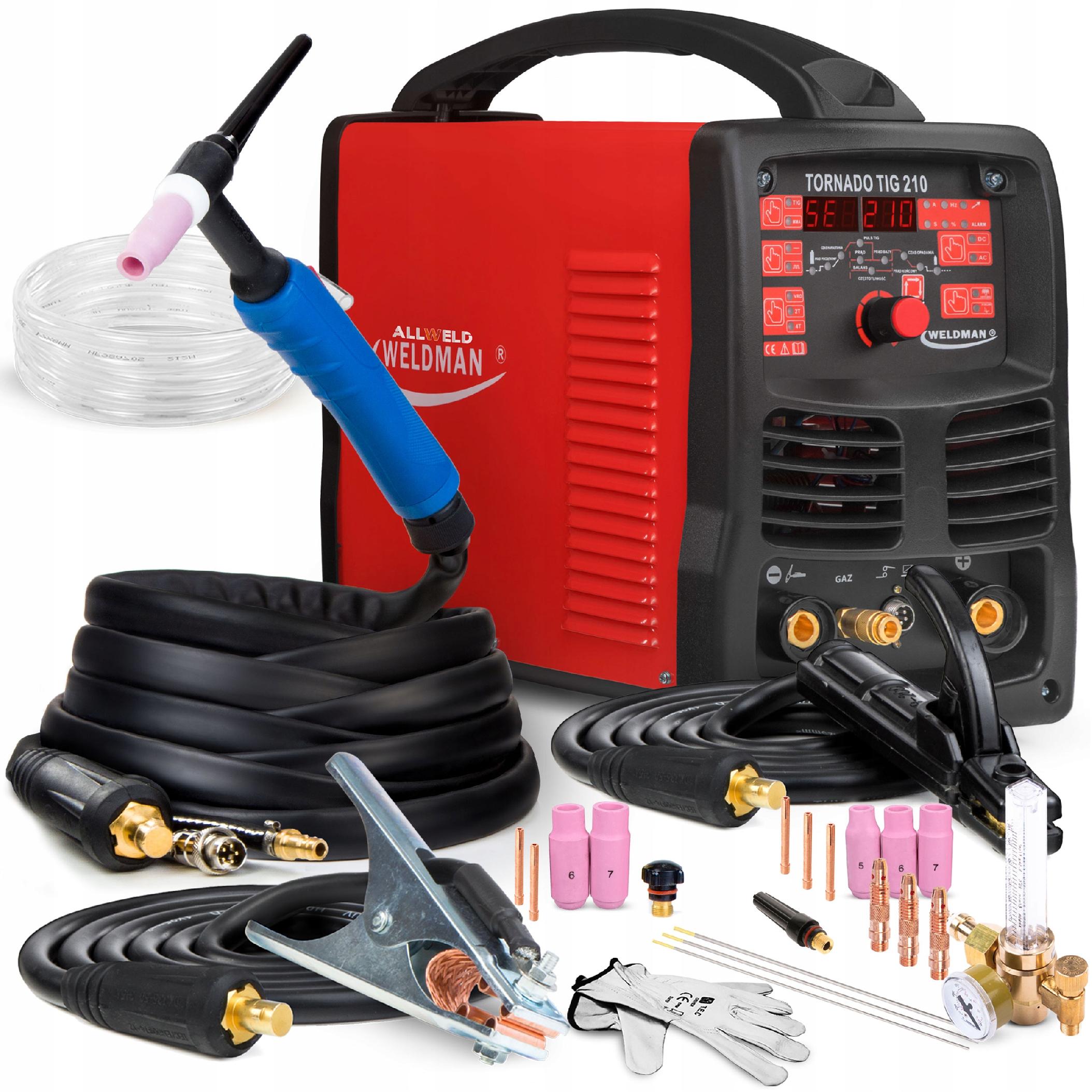 Invertorová Svářečka Weldman Tornádo 210 Tig Ac DC Mma Puls 200A