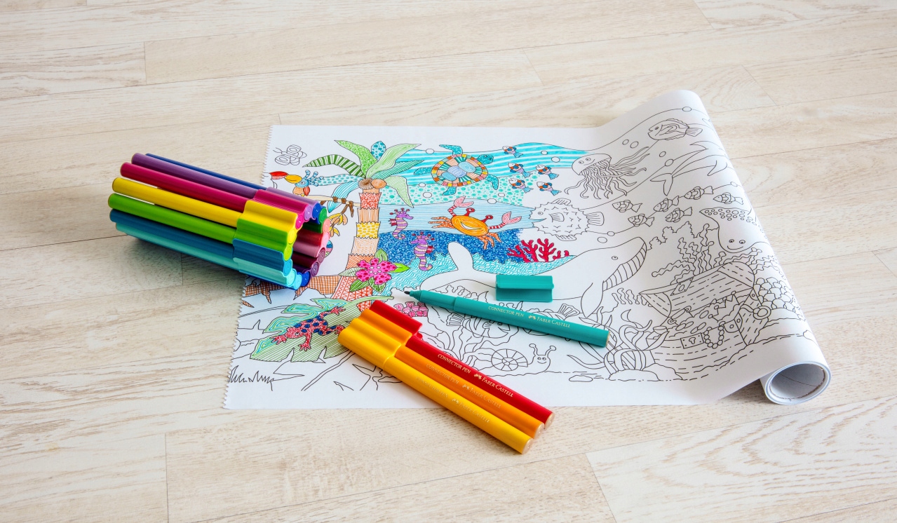 Flamastry Faber-Castell CONNECTOR 80szt. PREZENT Marka Faber-Castell