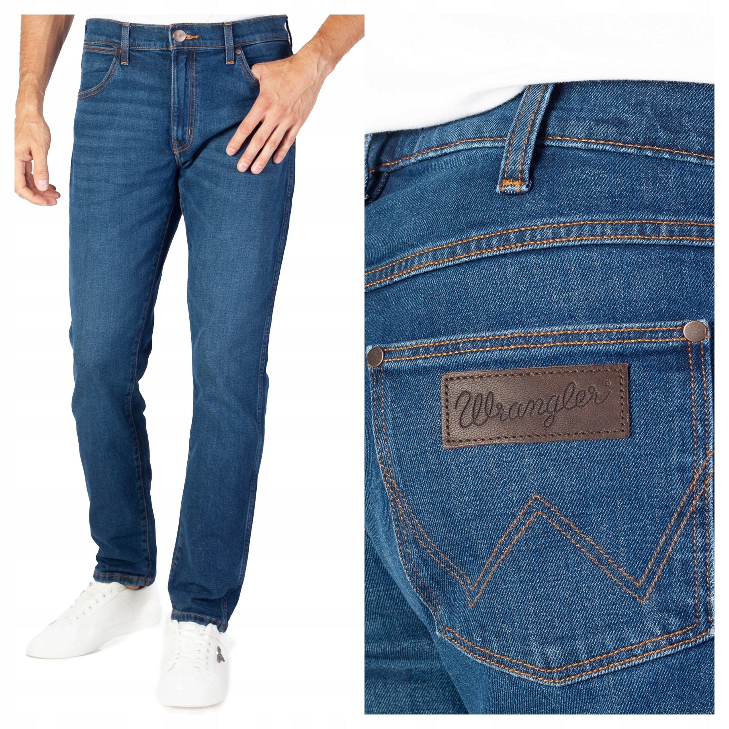 Pánské přiléhavé džínové kalhoty Wrangler Larston 32/34