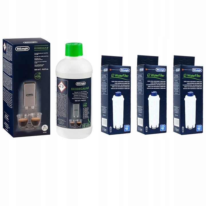 Odkamieniacz Delonghi 500 ml x 1szt DeLonghi Filtr Dls C002 x 3 szt