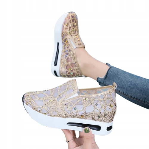 

Sneakersy Z Ukrytym Koturnem Alladies AS5405