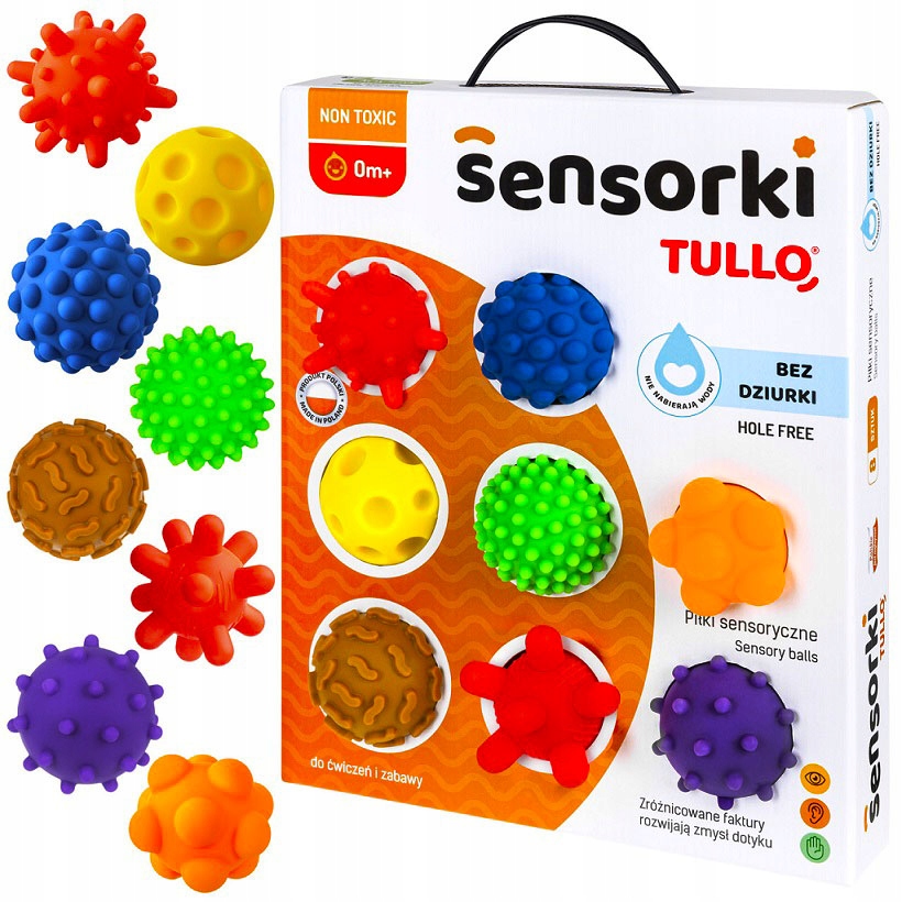 

Tullo Piłki Sensoryczne Sensorky Piłeczki 8-PAK