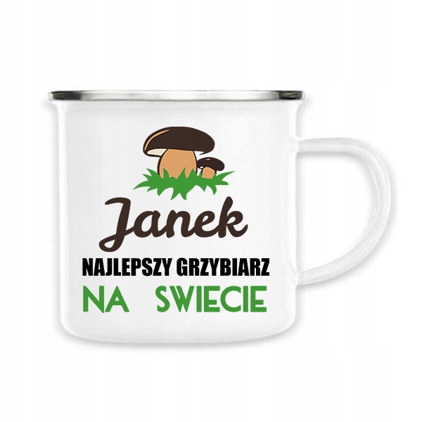 

Kubek stalowy Najlepszy Grzybiarz 02prezent grzyby