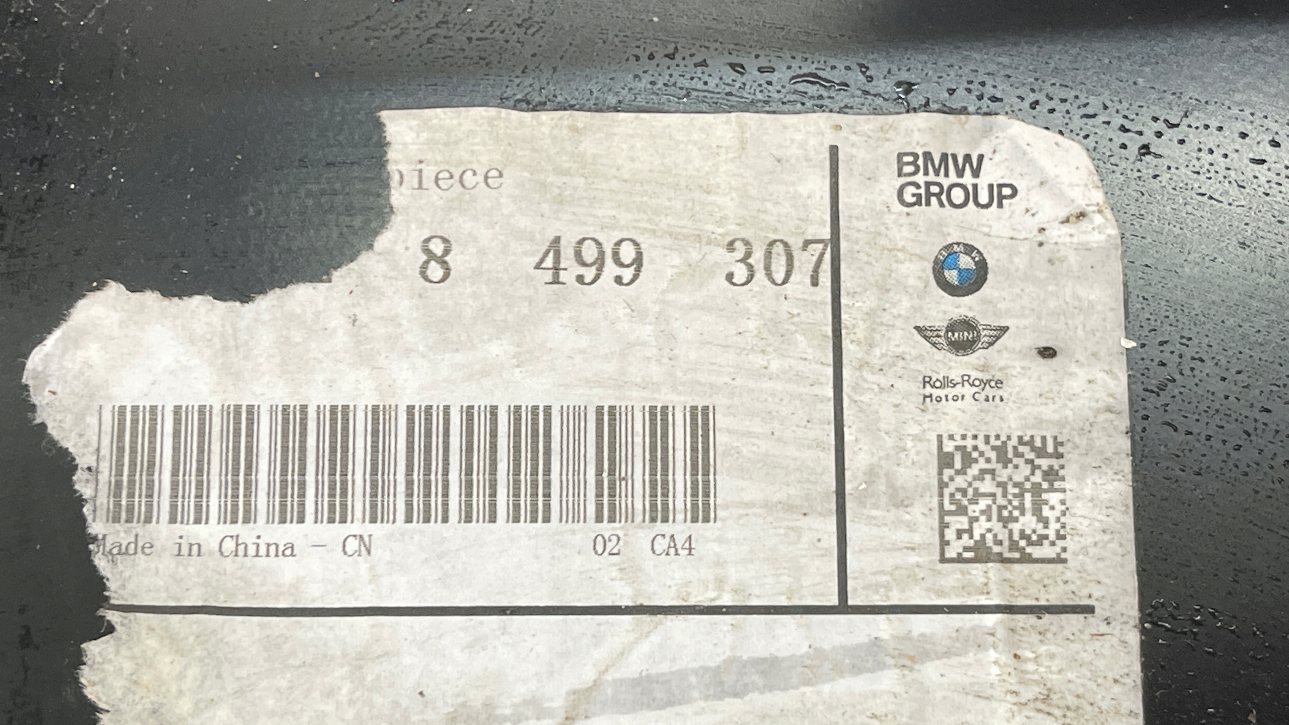 LINKS BLECH HALTER HALTER BMW 8499307