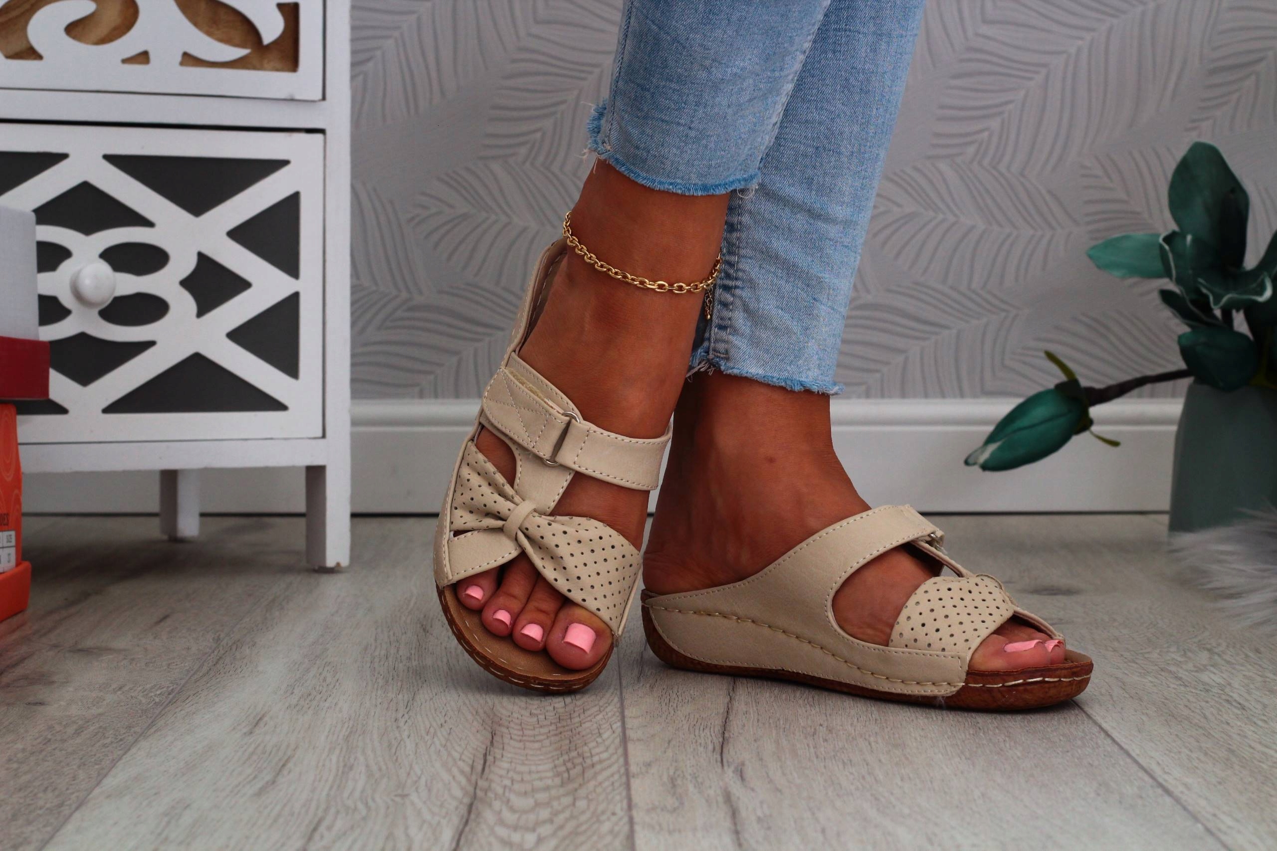 DAMSKIE KLAPKI LEKKIE WYGODNE SZYTY SPÓD Marka inna