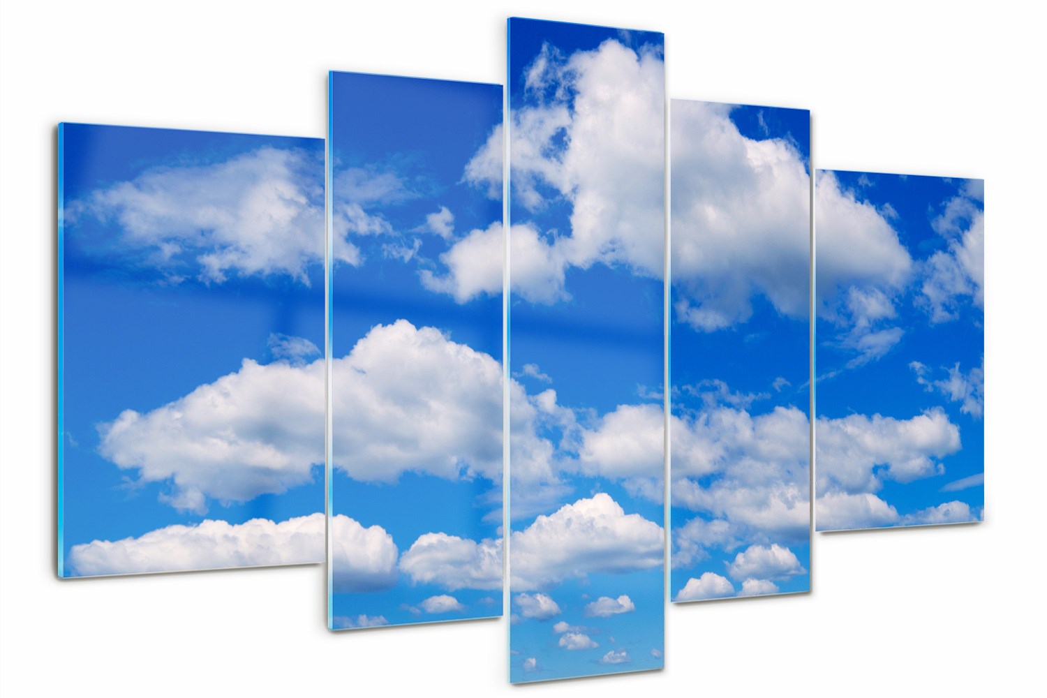 

Obraz szklany tryptyk Chmury na niebie 170x100cm