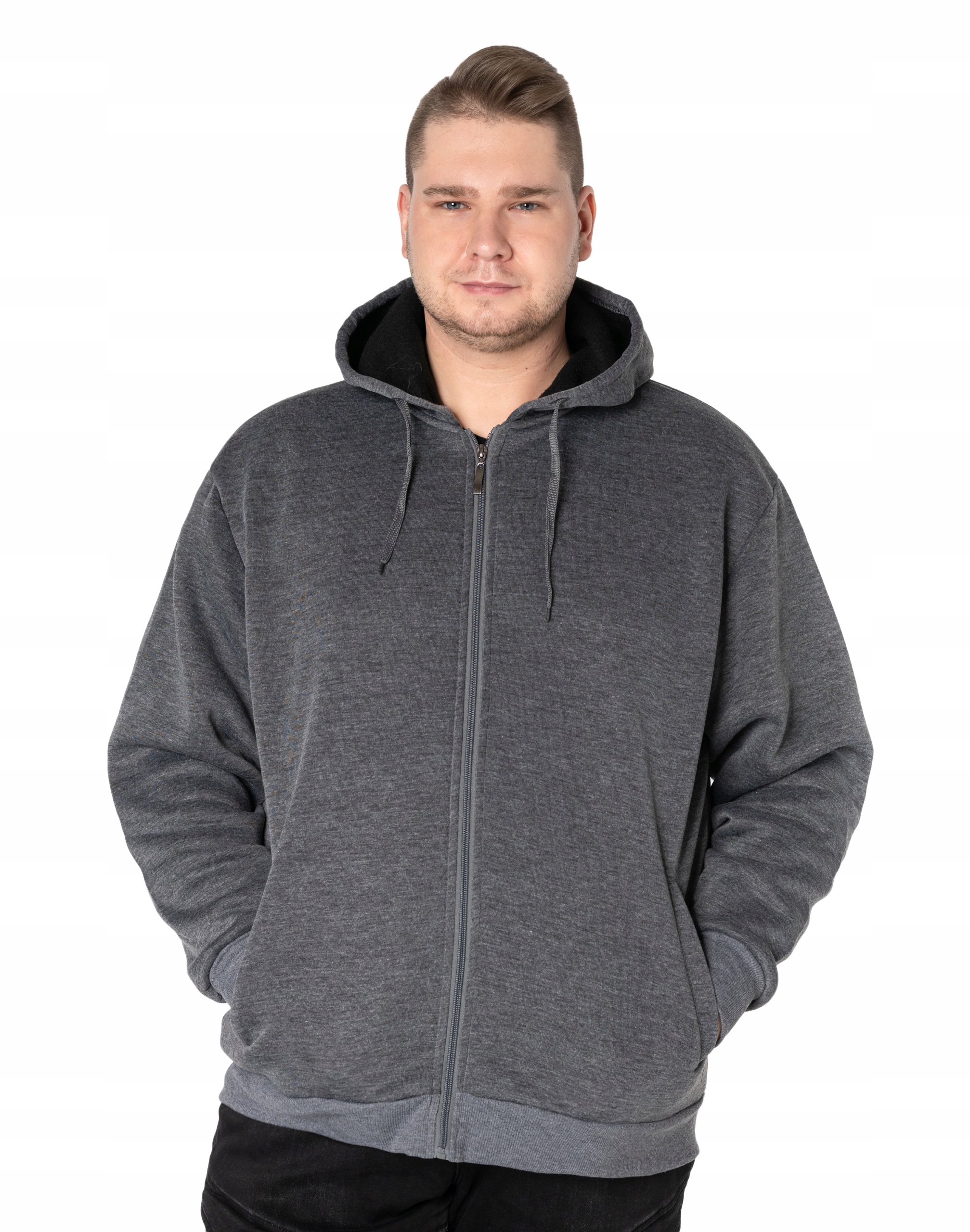 

Ciepła Bluza Męska Rozsuwana z Kapturem R29-03 7XL