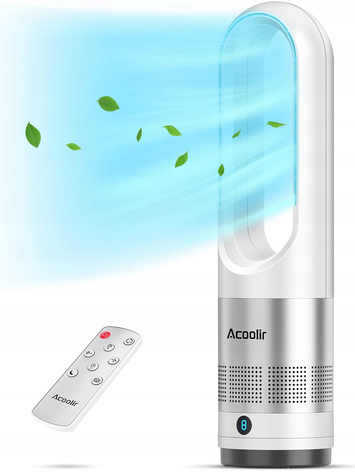 Wentylator kolumnowy Acoolir BLADELESS FAN biały