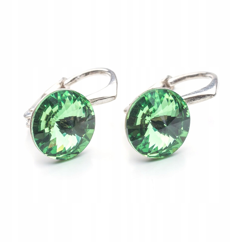 

Srebrne kolczyki 925 z kr. Swarovski Rivoli 8 Per